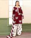 ZARA SHAHJAHAN-3PC LAWN EMBROIDERED SHIRT WITH MONARK PRINTED DUPATTA AND EMB TROUSER