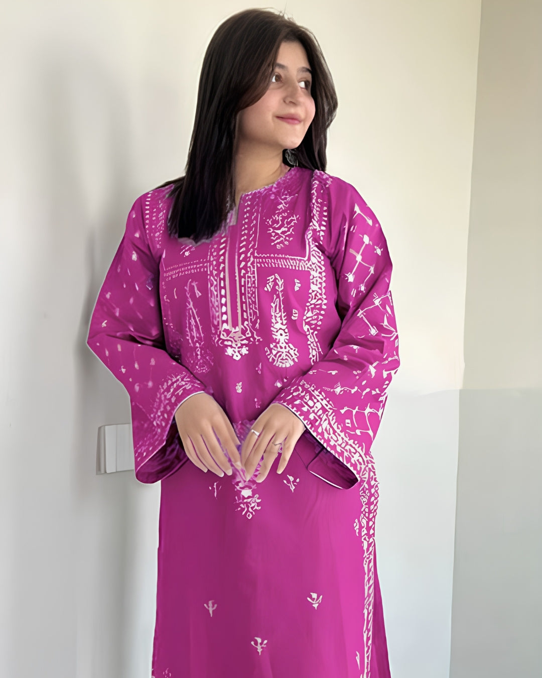 AZURE 2-PIECE LAWN EMBROIDERED SHIRT WITH ELEGANT TROUSER
