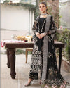 KAHF 3-PIECE LAWN EMBROIDERED SUIT WITH EMBROIDERED CUT WORK DUPATTA & TROUSER