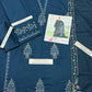 ETHNC-3PC LAWN SEQUIN EMBROIDERED SHIRT WITH ORGANZA EMBROIDERED DUPATTA AND TROUSER
