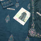 ETHNC-3PC LAWN SEQUIN EMBROIDERED SHIRT WITH ORGANZA EMBROIDERED DUPATTA AND TROUSER